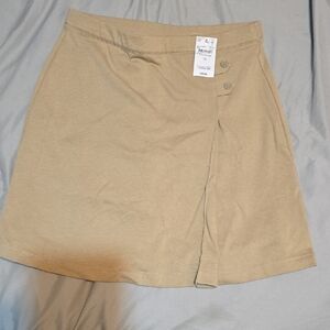 Tan Wrap Skirt